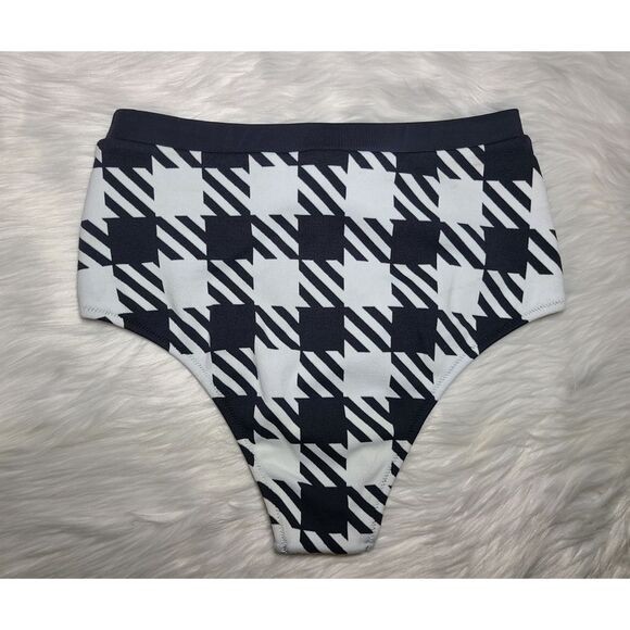 NWOT|SOLID & STRIPED Monika Houndstooth Bikini Bottoms, XS - Picture 5 of 8